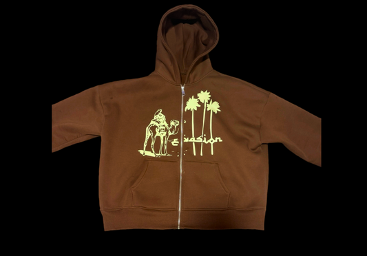 Evasion Camel Zipper Hoodie